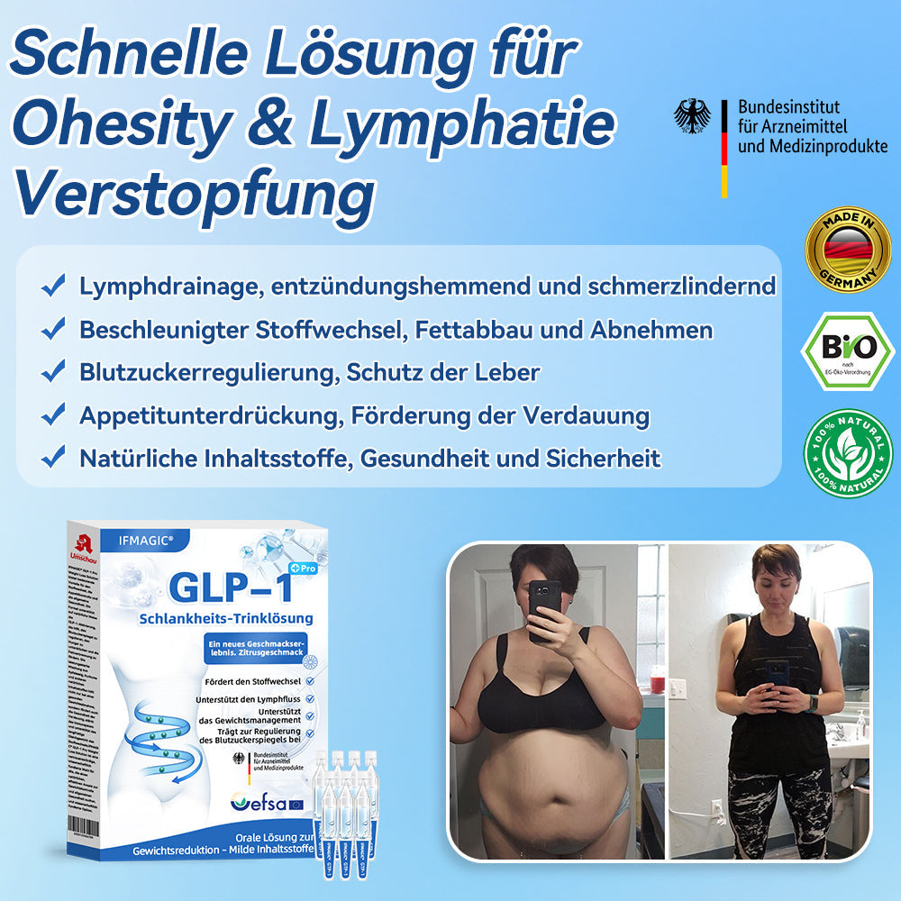 IFMAGIC® GLP-1 Pro Schlankheits-Trinklösung 7 Tage sichtbare Wirkung, keine Nebenwirkungen, geeignet für alle Altersgruppen 🌹